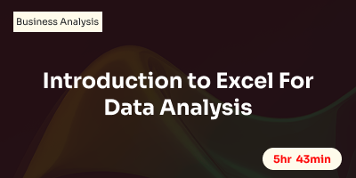 Introduction to Excel For Data Analysis