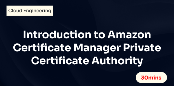 Introduction to Amazon Certificate Manager Private Certificate Authority
